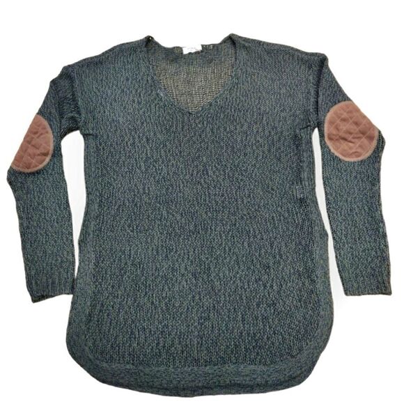 Harper Heritage Green Open Knit V-Neck Sweater Size small - Picture 1 of 6